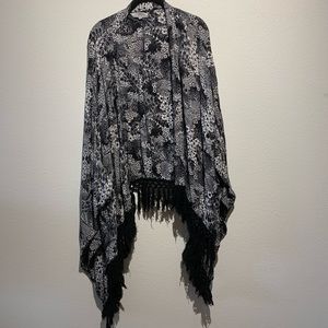 Black and White Kimono